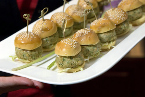 Crispy fish balls appetizer
