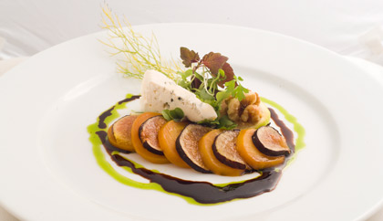 Golden beets, figs and blue cheese