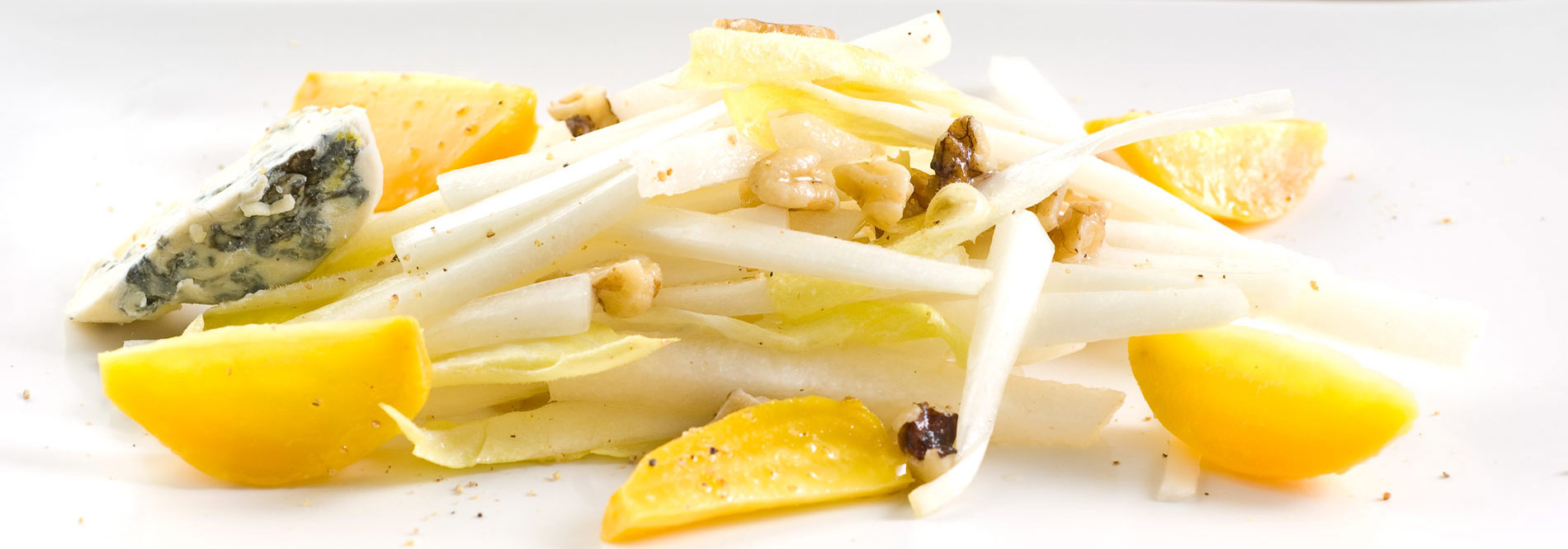 Belgian endive salad with golden beets